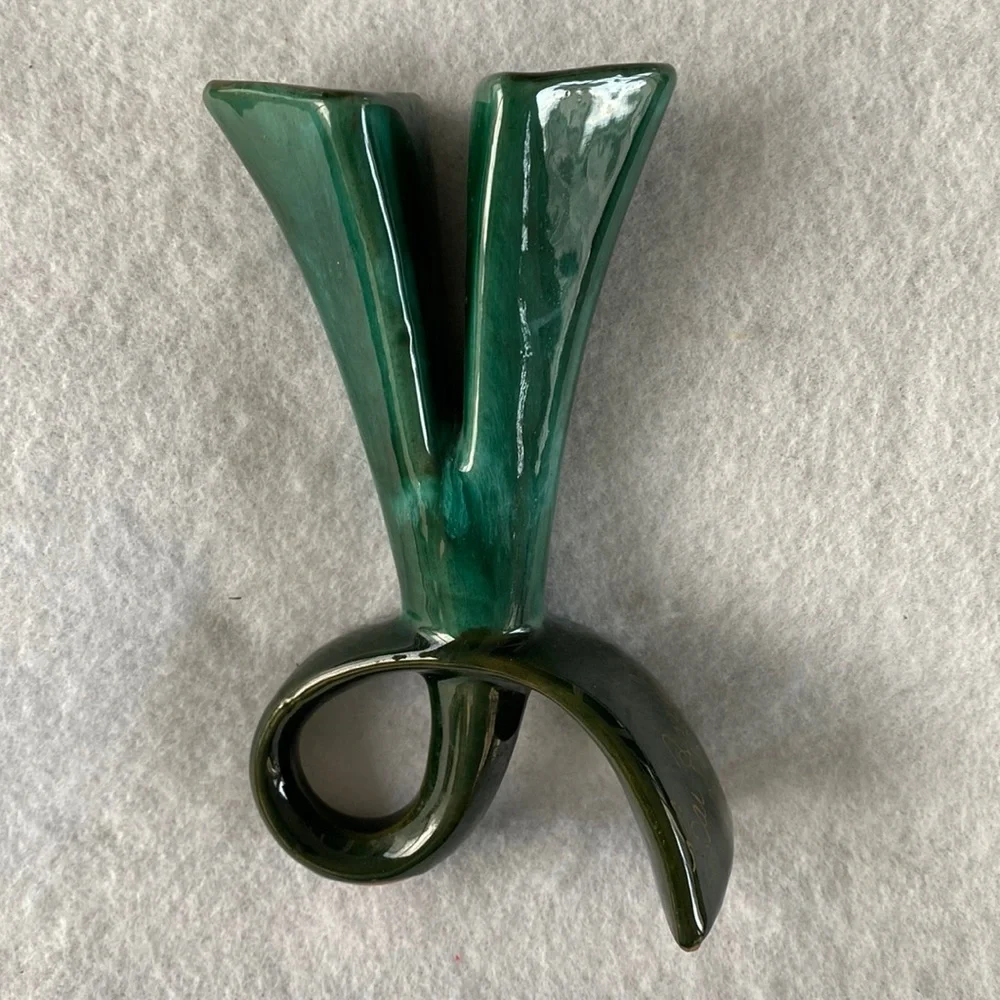 Bud Vase Double Sided Ceramic Vintage